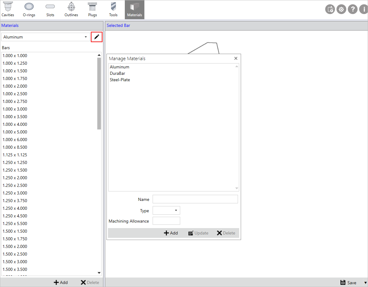 Manage Materials