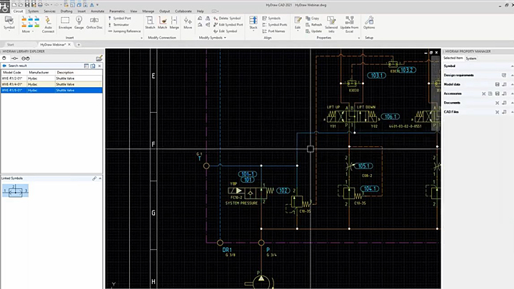Hydraulic Circuit Design with HyDraw CAD - 9