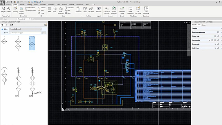 Hydraulic Circuit Design with HyDraw CAD - 10